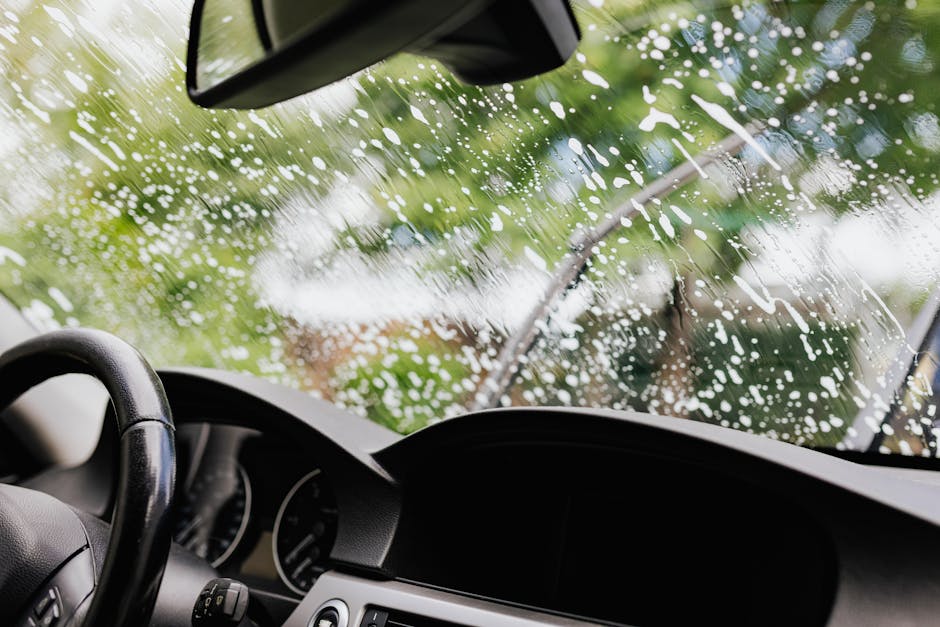 Clear view through a newly replaced car window